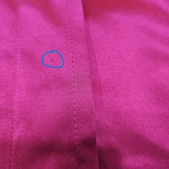 Doncaster‎ Fuchsia Silk Blend Casual Belted Jacket Hidden Buttons Size 6 - Picture 9 of 9